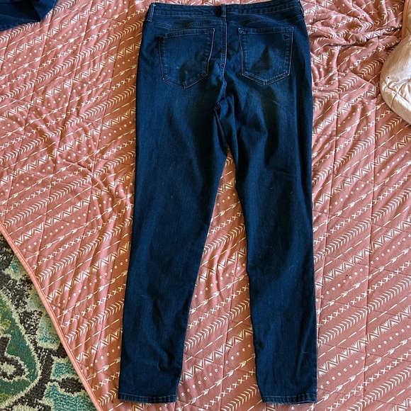 Jessica Deep Blue Denim Jeans - Picture 3 of 4